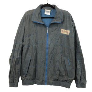 Adidas Adventure Vintage Blue Gray Lightweight Jacket Size M Grunge Cyber Skate